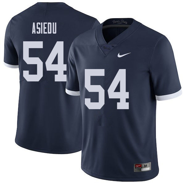 Men #54 Nana Asiedu Penn State Nittany Lions College Throwback Football Jerseys Sale-Navy